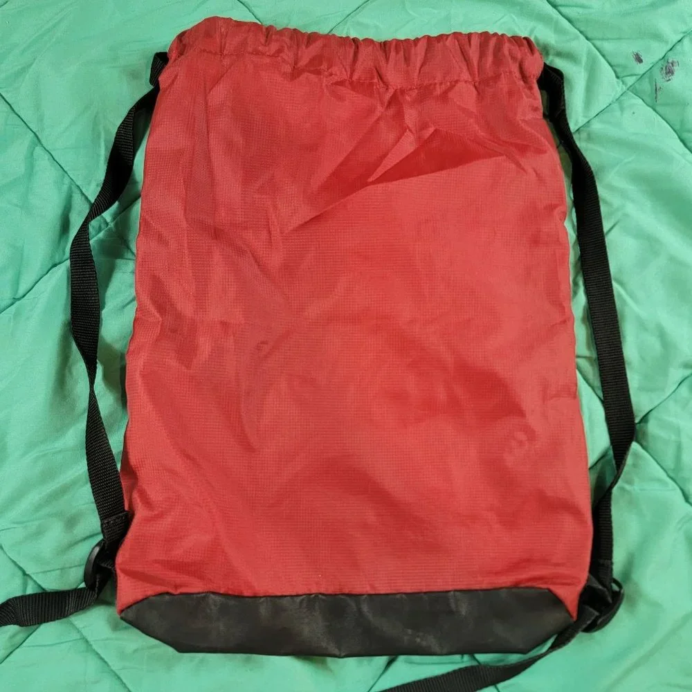 Nike Unisex Red Gym Bag Athletic Activewear Sports Carry On Backpack Logo Swoosh